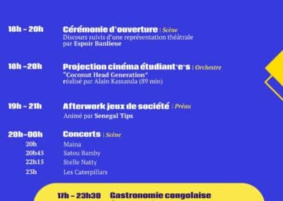 Festival KV#7 Programmation Vendredi