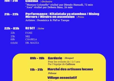 Festival KV#7 Programmation samedi 3